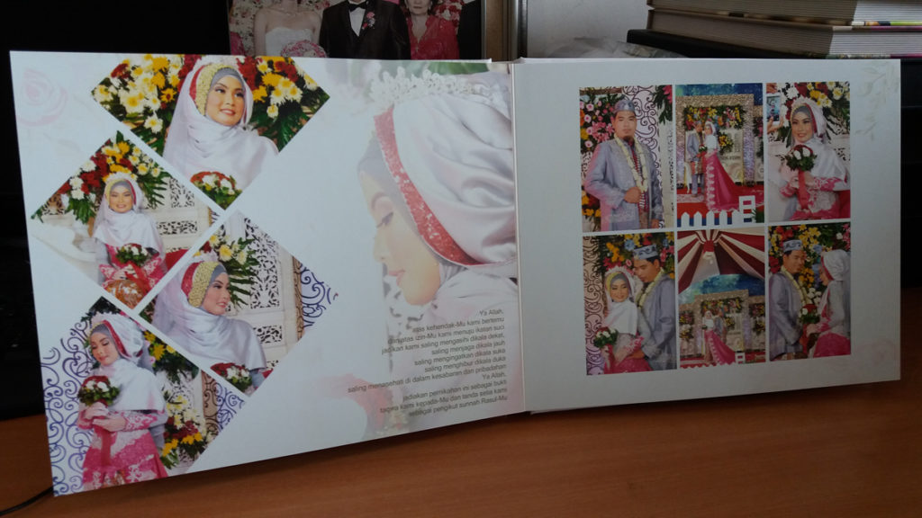 Desain dan Hasil Cetak Album Kolase Ukuran 25x30 (10R)