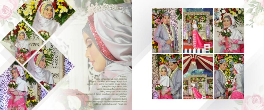 Desain dan Hasil Cetak Album Kolase Ukuran 25x30 (10R)
