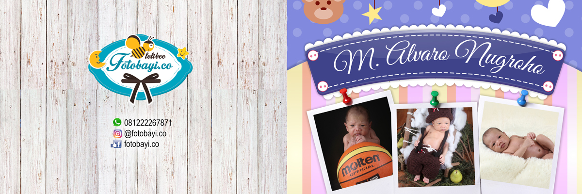 Cetak Cover Album Kolase Baby